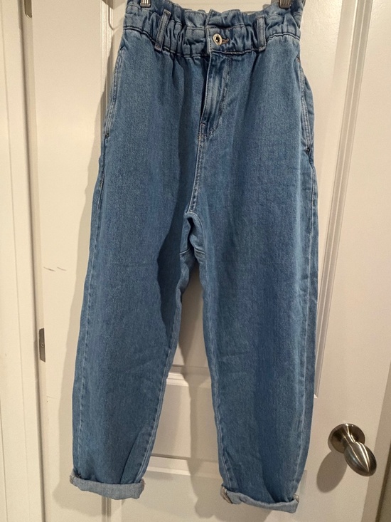 Zara Denim - ZARA Paperbag High Waist Relaxed Fit Jeans - Size 0